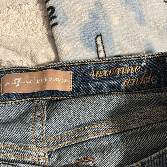 7 for all Mankind Roxanne Ankle Slim Jeans in Luxe Vintage Muse size 26 - Picture 2 of 7